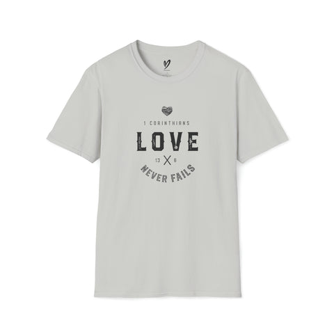 Love Never Fails (Scripture) T-Shirt