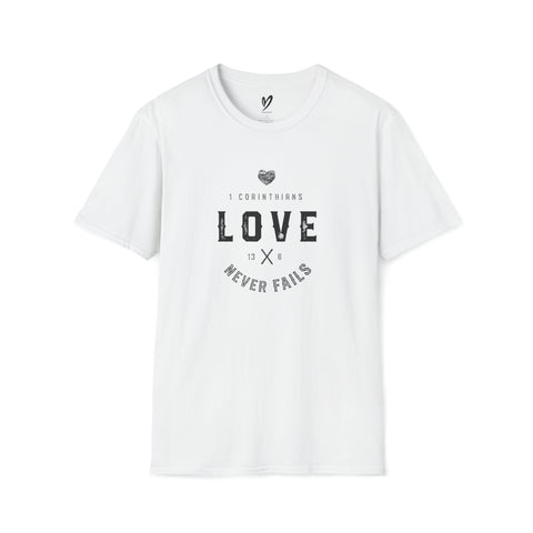 Love Never Fails (Scripture) T-Shirt