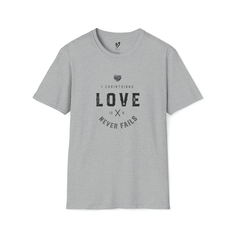 Love Never Fails (Scripture) T-Shirt