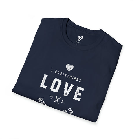 Love Never Fails (Scripture) T-Shirt