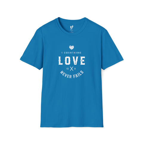 Love Never Fails (Scripture) T-Shirt